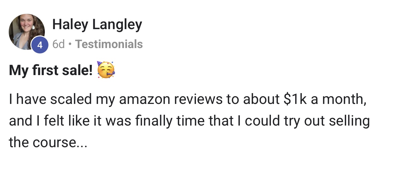 Student 2 sharing their experience