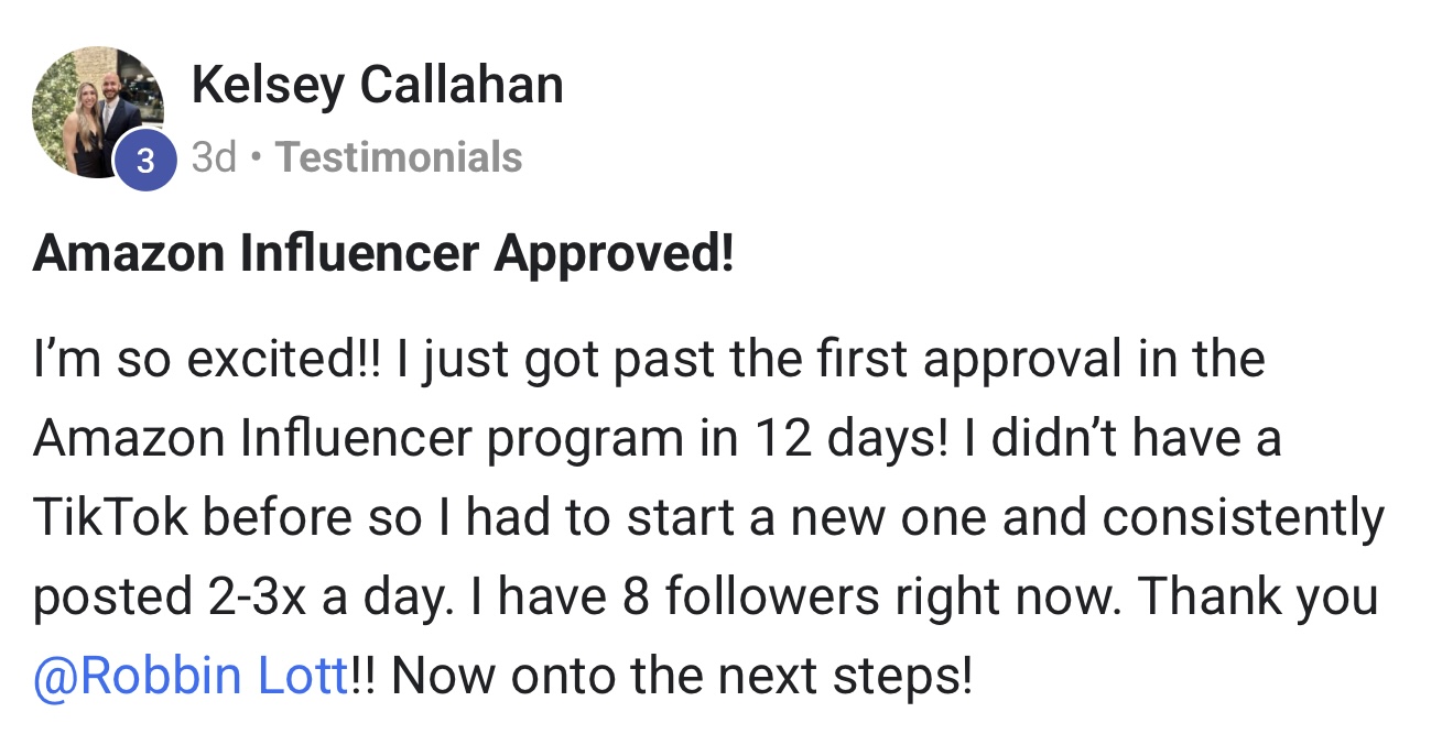 Student 3 sharing their experience