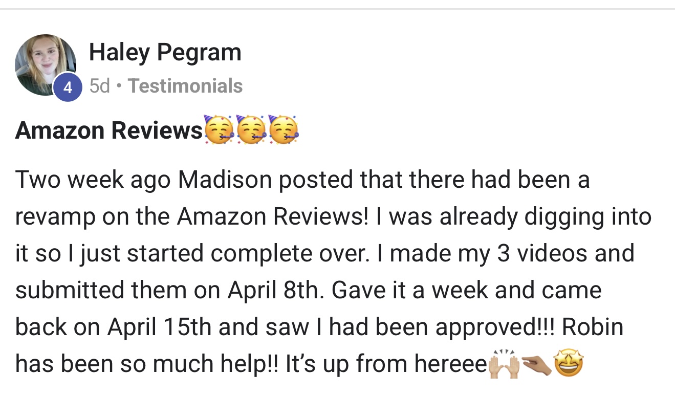 Student 6 sharing their experience